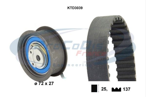 PROCODIS FRANCE paskirstymo diržo komplektas KTD3039